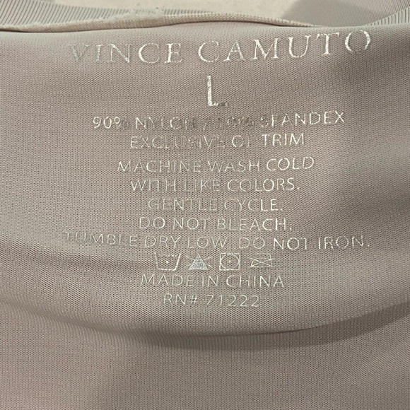 Size Large Vince Camuto Light Grey Spandex Bralette - Picture 4 of 7